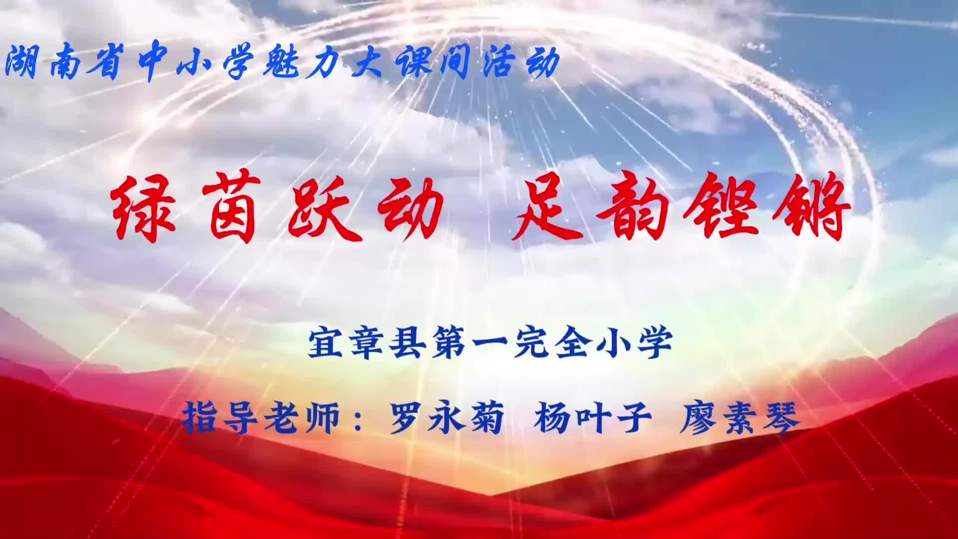 郴州市宜章县第一完全小学——绿茵跃动 足韵铿锵