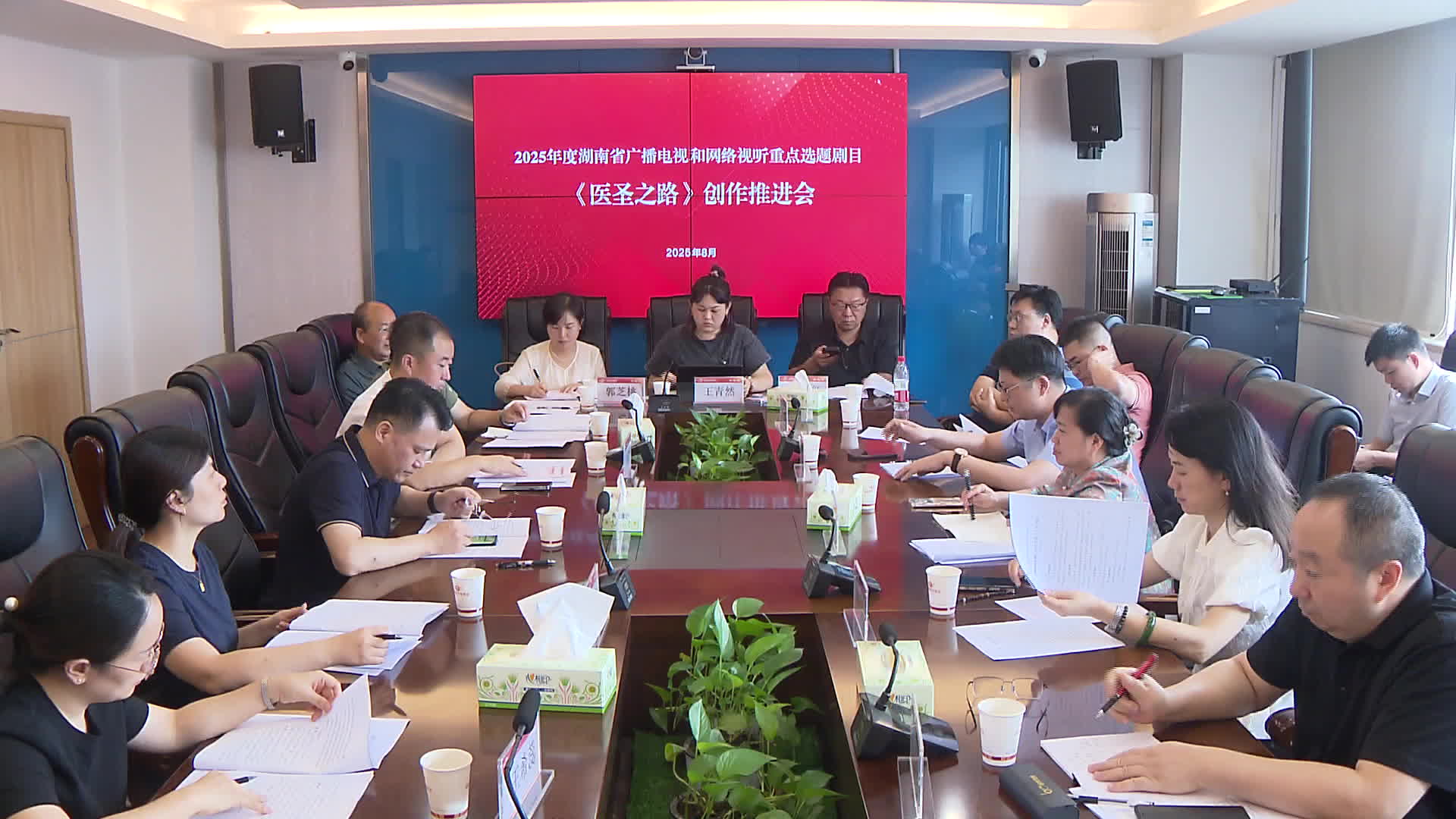 网络剧《医圣之路》创作推进会在我台召开