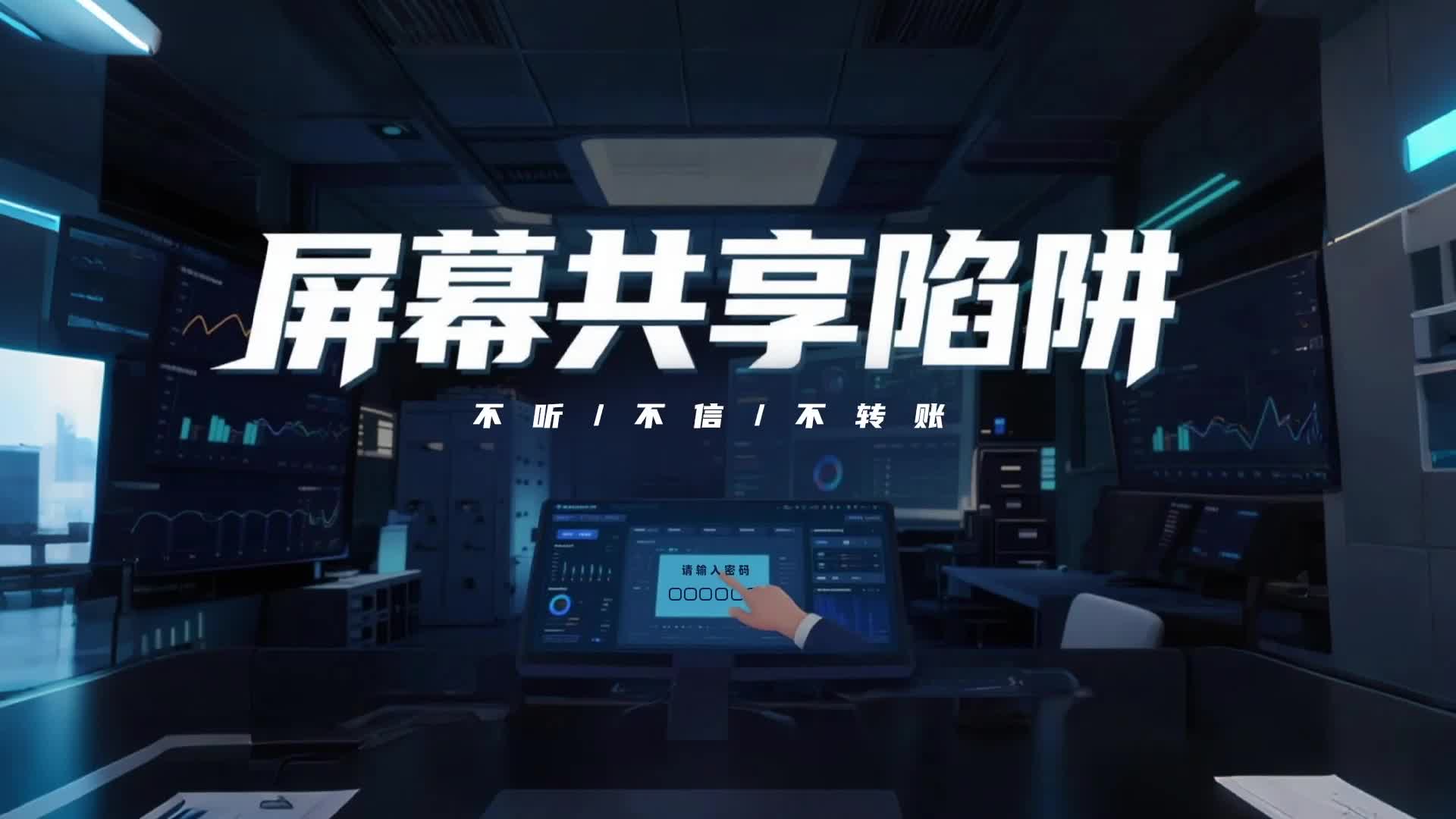 中小学生预防网络电信诈骗系列宣传片——屏幕共享陷阱