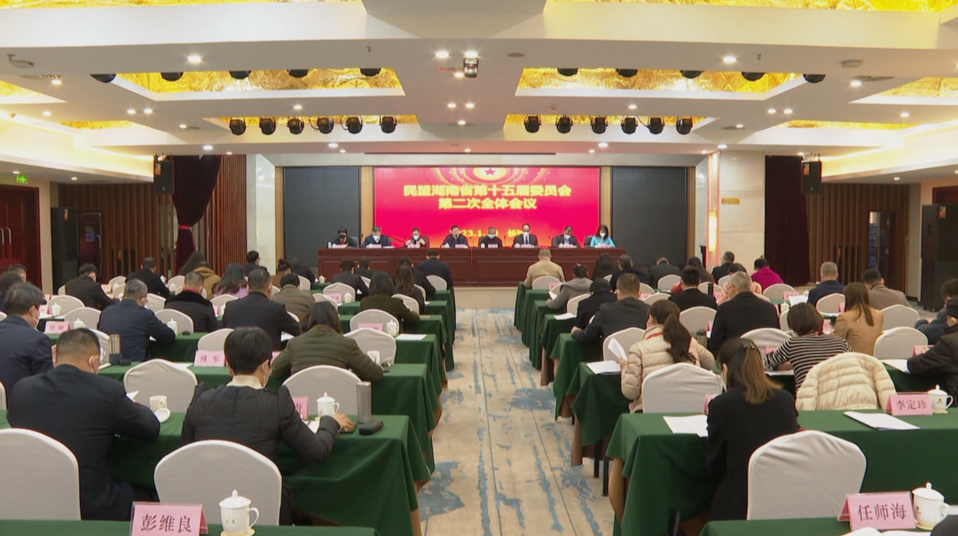 民盟湖南省委会十五届二次全会召开