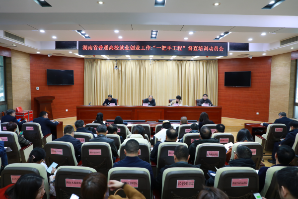 湖南省教育厅开展全省普通高校就业创业工作“一把手工程”督查