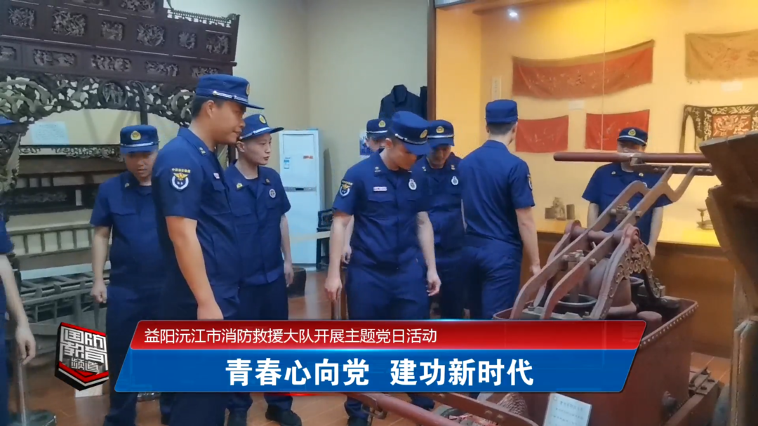 益阳沅江市消防救援大队开展主题党日活动