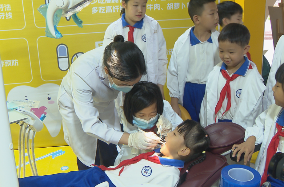 全国爱牙日：小学生变身小牙医 探索牙齿奥秘