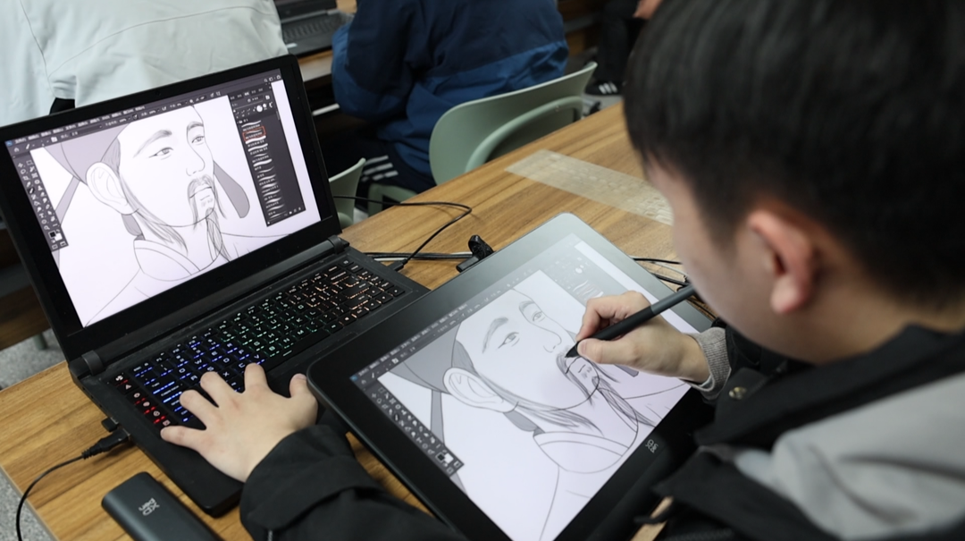 湖南文理学院学子用画作还原千年前刘禹锡在湖南生活
