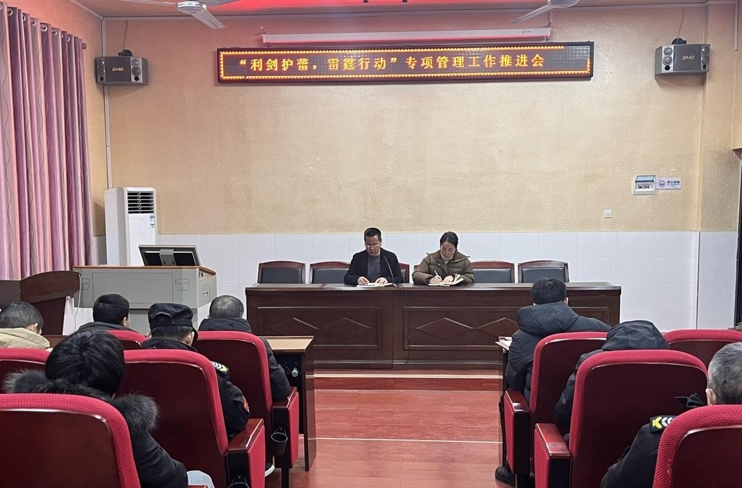 衡阳市蒸湘区呆鹰岭镇中心校召开“利剑护蕾.雷霆行动”推进会