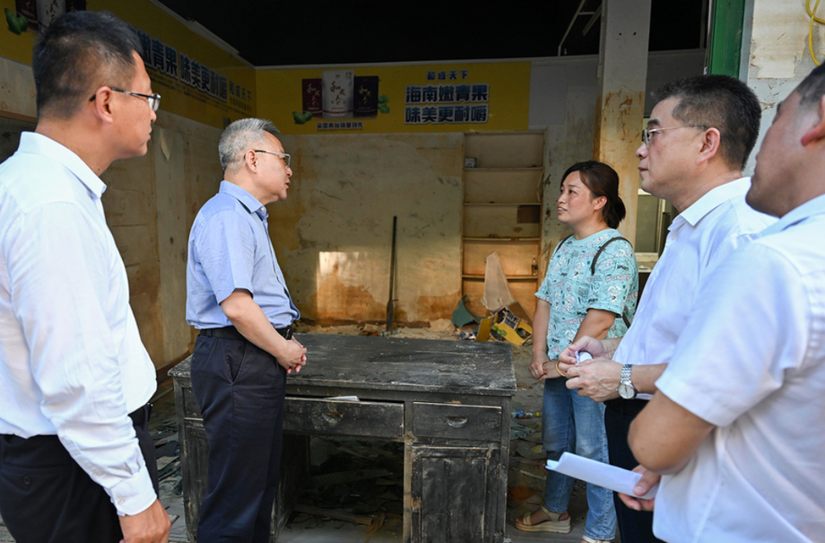 沈晓明赴平江检查督导灾后重建工作