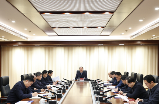 毛伟明主持省政府党组会议 传达学习全国两会精神