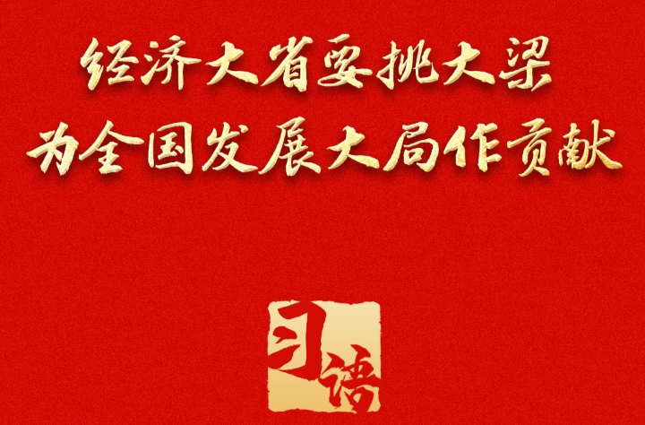习语丨总书记为什么多次强调“经济大省挑大梁”？