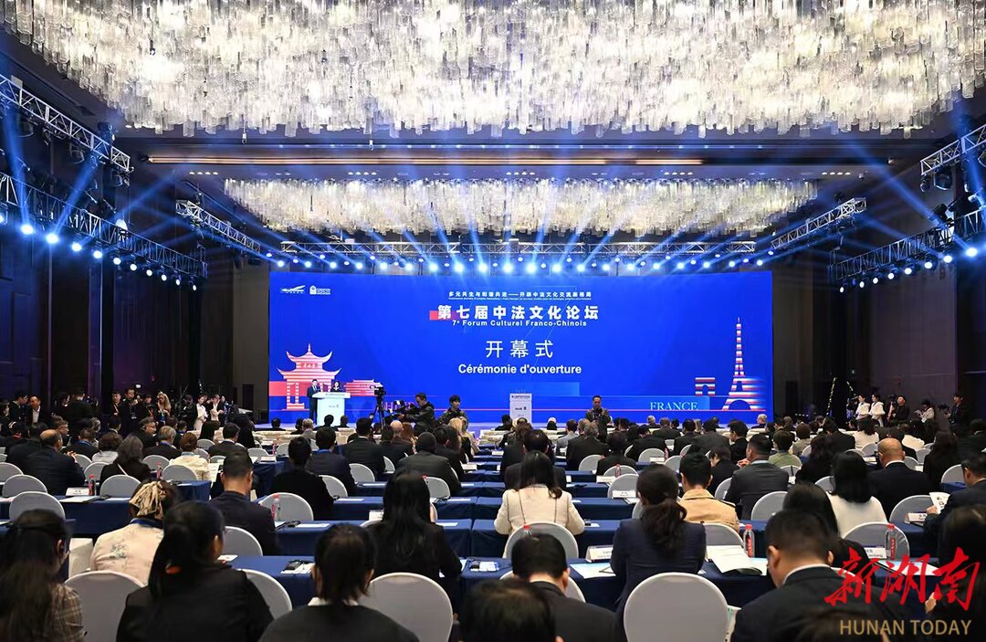 第七届中法文化论坛在长沙开幕 丁仲礼拉法兰沈晓明等出席