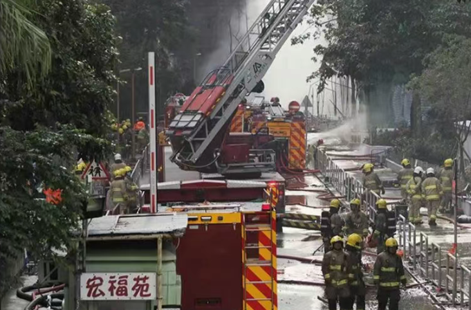 香港大埔火灾及救援，一图概览