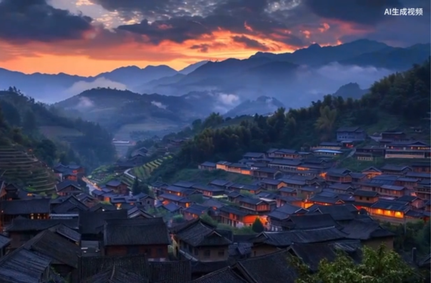 网络微短剧三等奖作品《晃州龙吟》（AI生成视频）