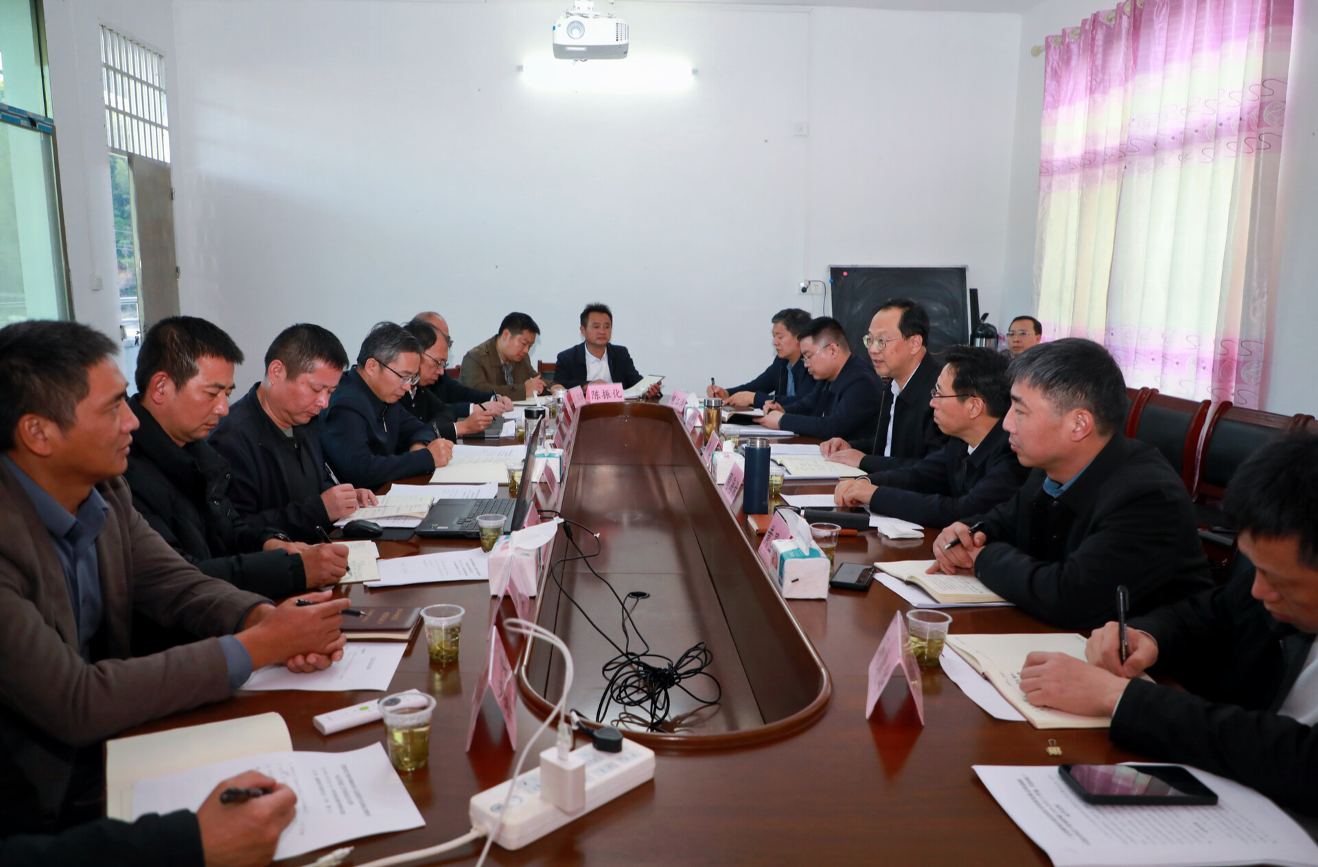 高山到资兴市调研对口支援灾后重建工作