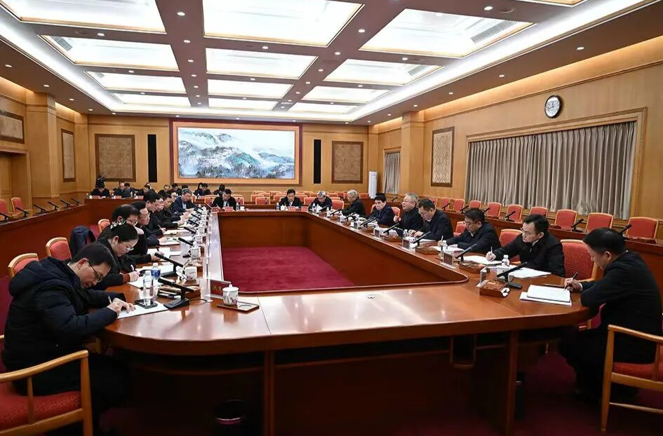 沈晓明与中央驻湘新闻单位负责同志座谈