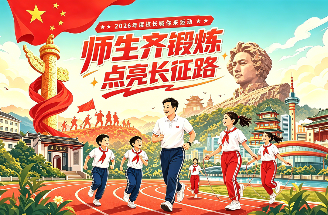 2026年“校长喊你来运动”——师生齐锻炼，点亮长征路
