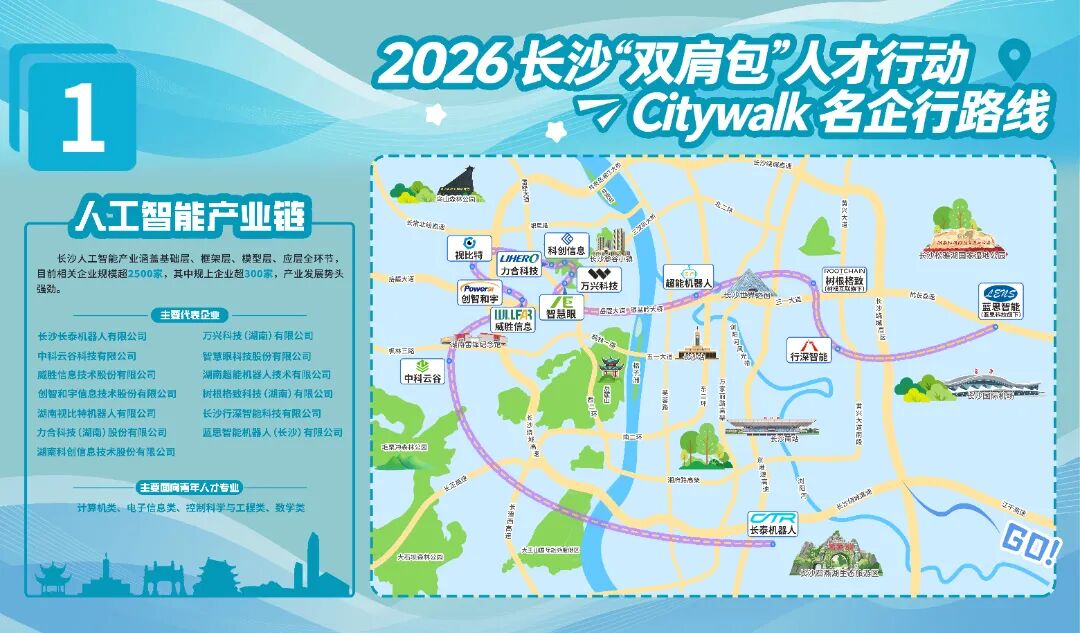 长沙向高校学子发出“双肩包”邀约：12条Citywalk名企行路线等你来探索